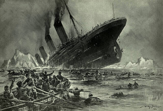 Sinking of the Titanic on April 14